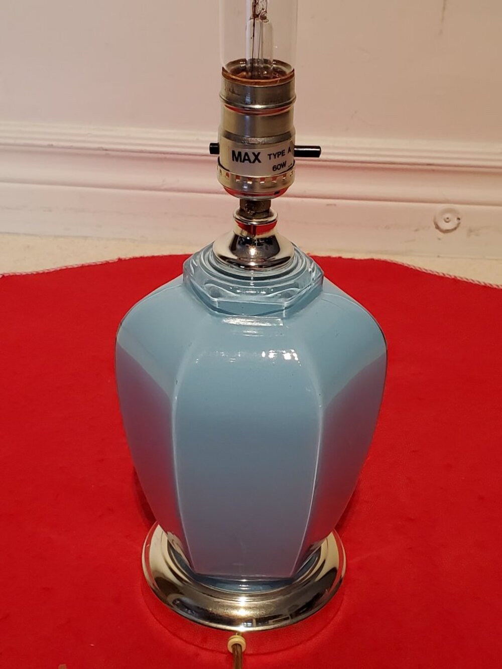 Baby Blue Lamp - Mint Condition - Save $
